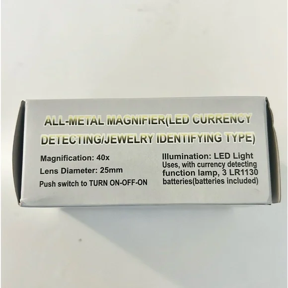 All - metal magnifier - led currency detecting/ jewelry identifying type - Picture 8 of 8